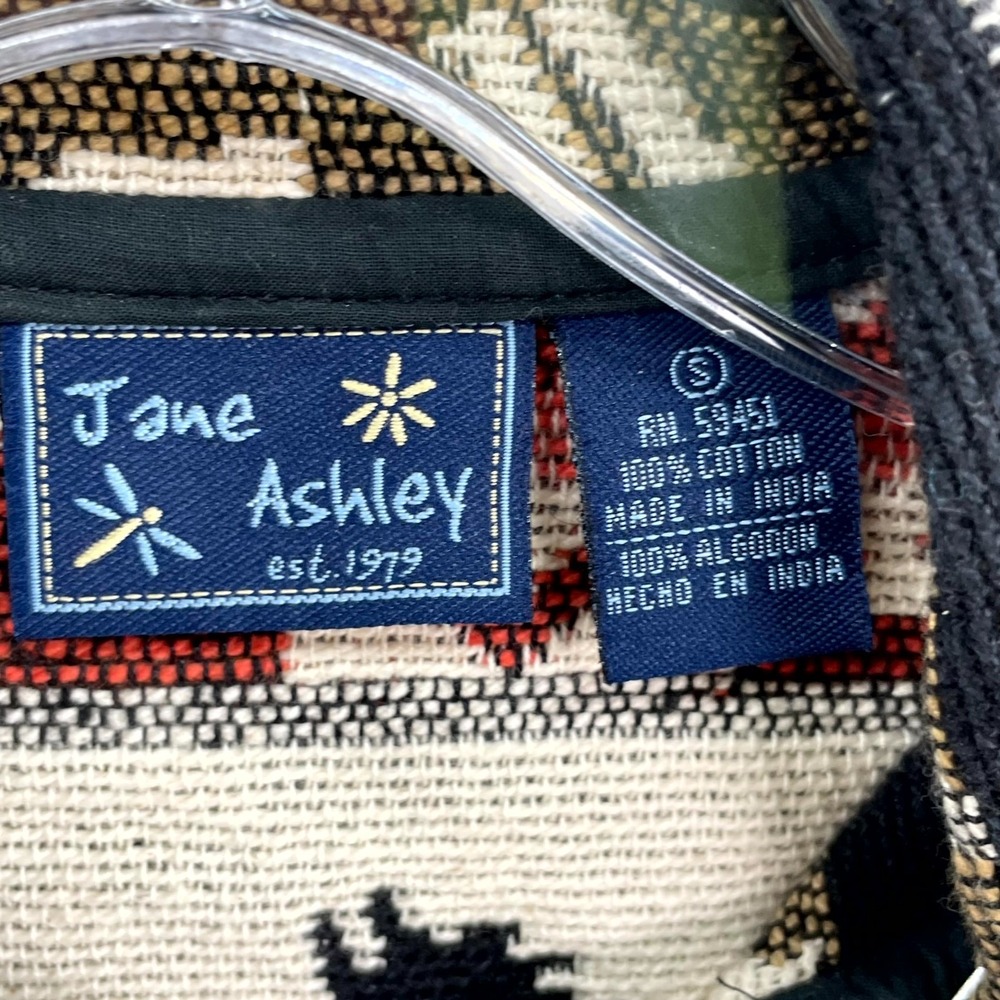 Vintage Jane Ashley Tapestry Jacket Womens Small Aztec Boho Southwestern Horse - Picture 6 of 8